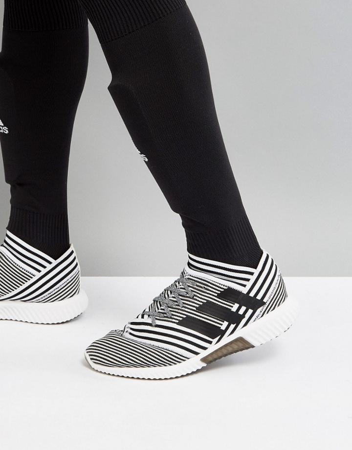 Adidas Soccer Nemeziz Tango 17.1 Sneakers In White Bb3659 - White