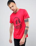 Cheap Monday Standard T-shirt Corpse Skull - Red