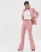 Signature 8 Cord Wide Leg Jeans - Pink