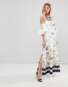 Ted Baker Yarpa Maxi Dress In Highgrove Print - White