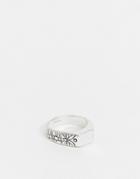 Classics 77 Side Engraving Ring In Silver