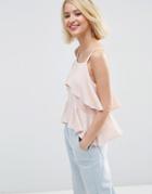 Asos Tiered Cami - Pink