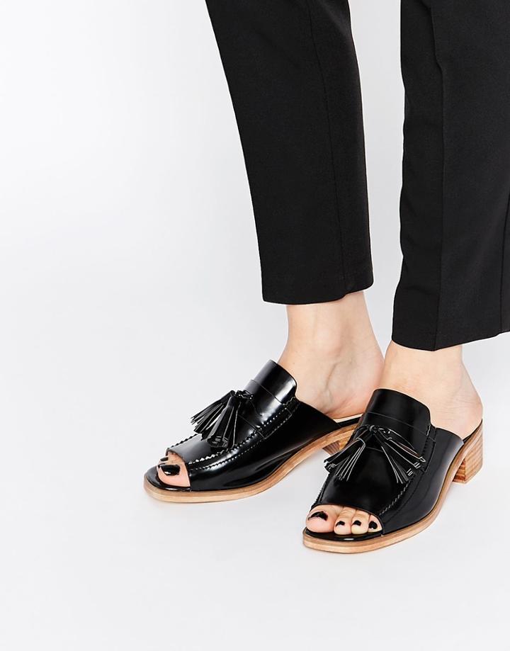 Asos Thriller Heeled Mules - Black