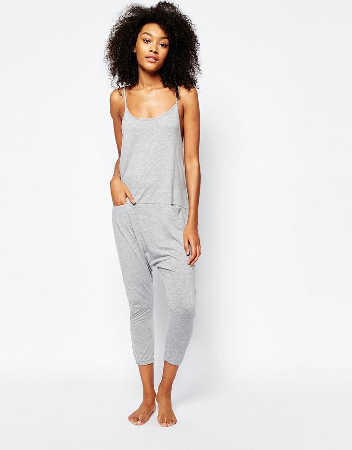 Chelsea Peers Slouch String Jumpsuit - Gray