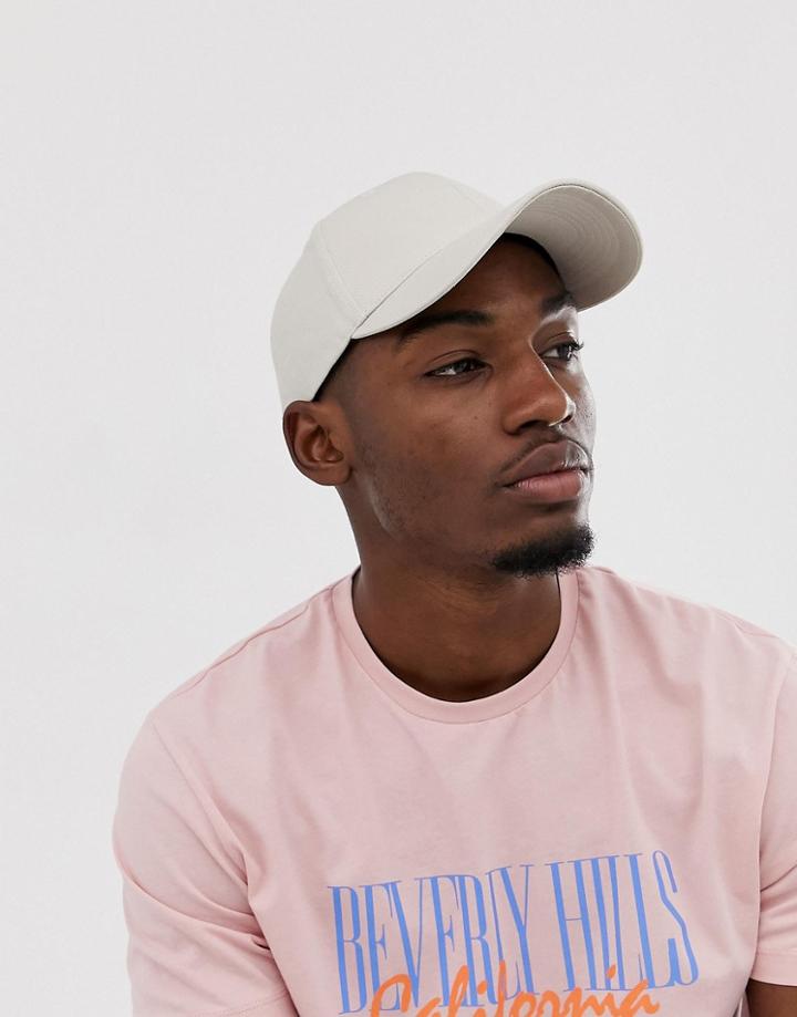 Asos Design Light Stone Baseball Cap-gray