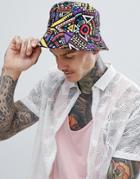7x Geo-tribal Print Bucket Hat - Multi
