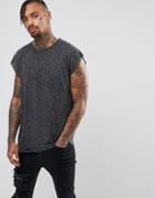 Another Influence Cap Sleeve Tank - Black