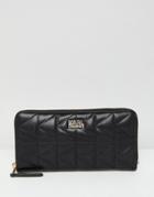 Karl Lagerfeld Quilted Zip Around Wallet - Black