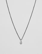 Icon Brand Premium Infinity Loop Pendant Necklace In Gunmetal - Silver