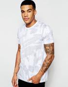 Asos T-shirt With Reverse Print Brushstroke In Relaxed Fit