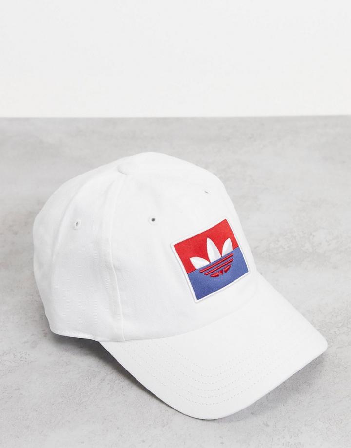 Adidas Originals Slice Trefoil Strapback Cap-white