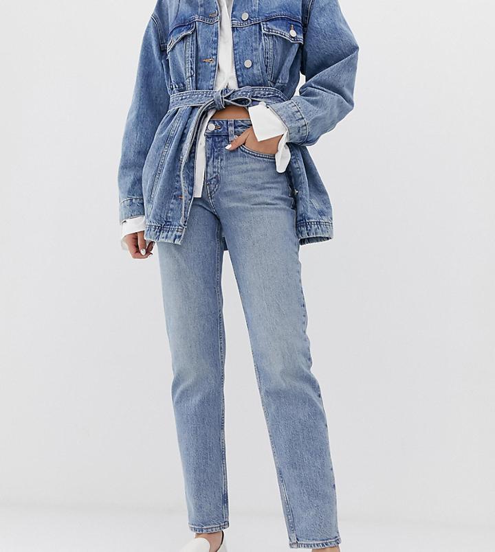 Weekday Bon Straight Leg Jean In Light Blue