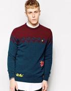 Lyle & Scott By Universal Works Sweater With Snowflake - Blue
