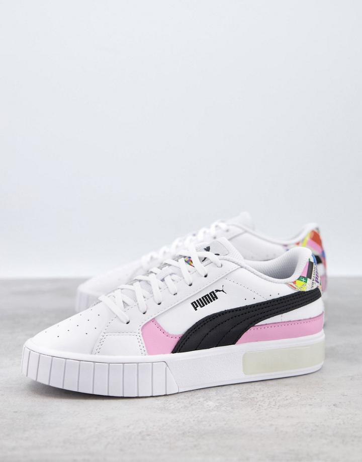Puma Cali Star Sneakers In White And Lilac