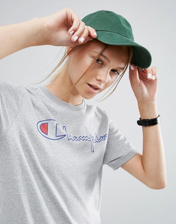 Asos Washed Basic Baseball Cap - Green