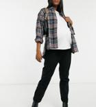 In The Style Maternity X Dani Dyer Over The Bump Straight Leg Jeans In Black