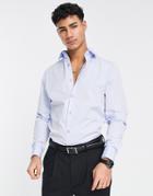 River Island Long Sleeve Shirt In Blue