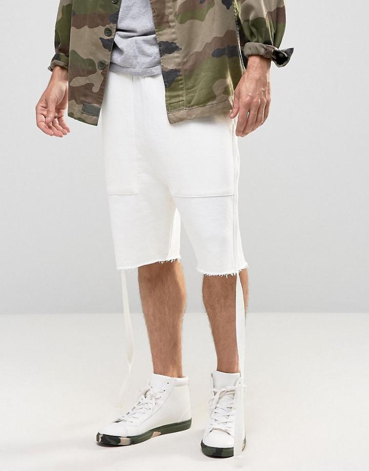 Granted Sweat Shorts With Straps - Stone