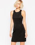 Selected Classic Sleeveless Black Shift Dress - Black