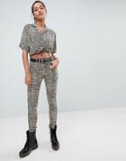 Motel Ultimate Jeans In Leopard - Brown