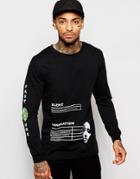 Systvm Bleep Long Sleeve Top - Black