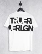 True Religion Back Print Crew Neck T-shirt-white