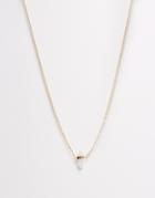 Asos Pretty Shard Necklace - Pink