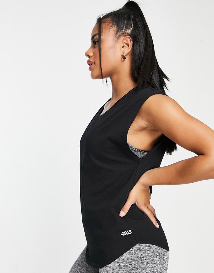 Asos 4505 Scoop Neck T-shirt-black