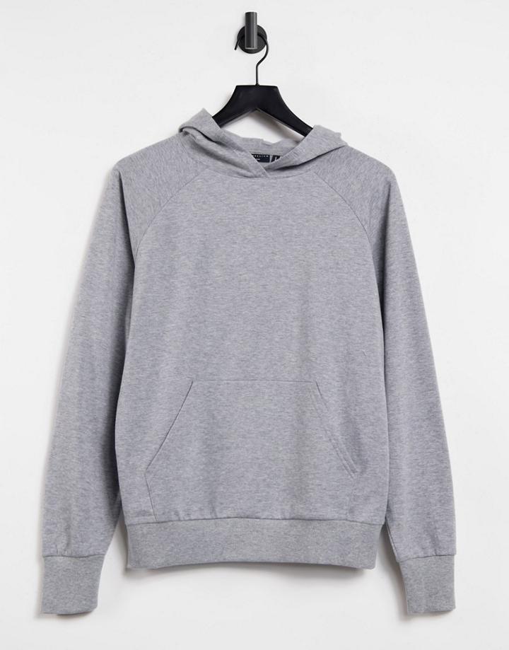 Asos Design Ultimate Hoodie In Gray Marl-grey