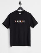 Parlez Ohlson Embroidered T-shirt In Black