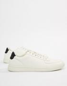 Asos Design Sneakers In White With Perforation