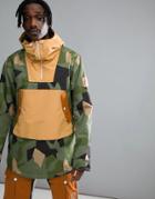 Wear Color Wear Snow Anorak In Camo - Green