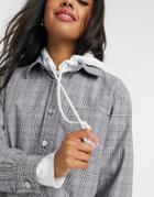 Asos Design Gray Check Shirt Two-piece-multi
