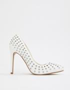 Asos Design Pride Studded Pointed Heels - White