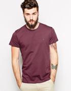 Farah T-shirt With F Logo In Slim Fit - Exclusive - Red