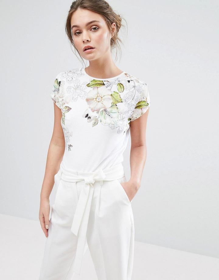 Ted Baker Veeni T-shirt - White