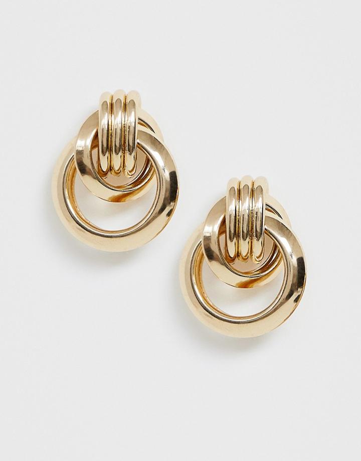 Pieces Gold Door Knocker Earrings - Gold