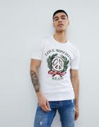 Love Moschino Peach Milano T-shirt - White