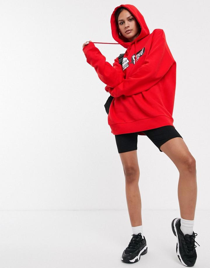 Cheap Monday Speech Logo Hoodie-red