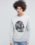 Cheap Monday Moon Skull Sweatshirt - Gray