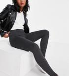 Brave Soul Petite South High Waisted Leggings-grey