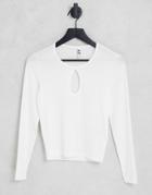 Jdy Hailey Cut-out Top In White