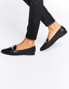 Asos Marsha Pointed Flat Shoes - Black