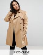 Asos Curve Classic Trench - Beige