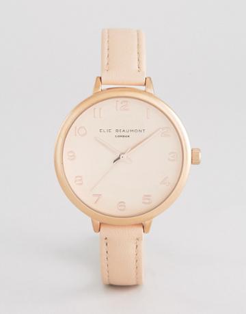 Elie Beaumont Pink Tonal Watch - Pink