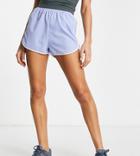 South Beach Polyester Woven Runner Shorts In Pale Blue