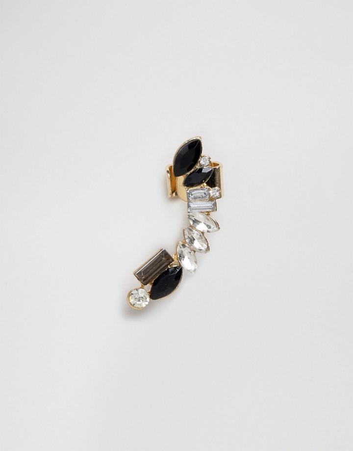 Johnny Loves Rosie Statement Ear Cuffs - Silver