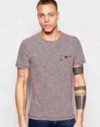 Original Penguin Slub Knit T-shirt - Red