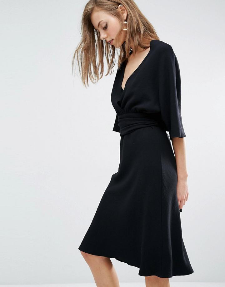 Ba & Sh Miranda Dress With Separate Blouse - Black