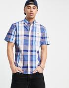 Tommy Hilfiger Aryes Plaid Short Sleeve Shirt-blues